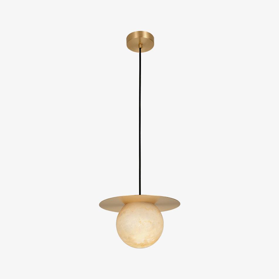 Warm Ambience Delivered by Alabaster Sphere Pendant Light